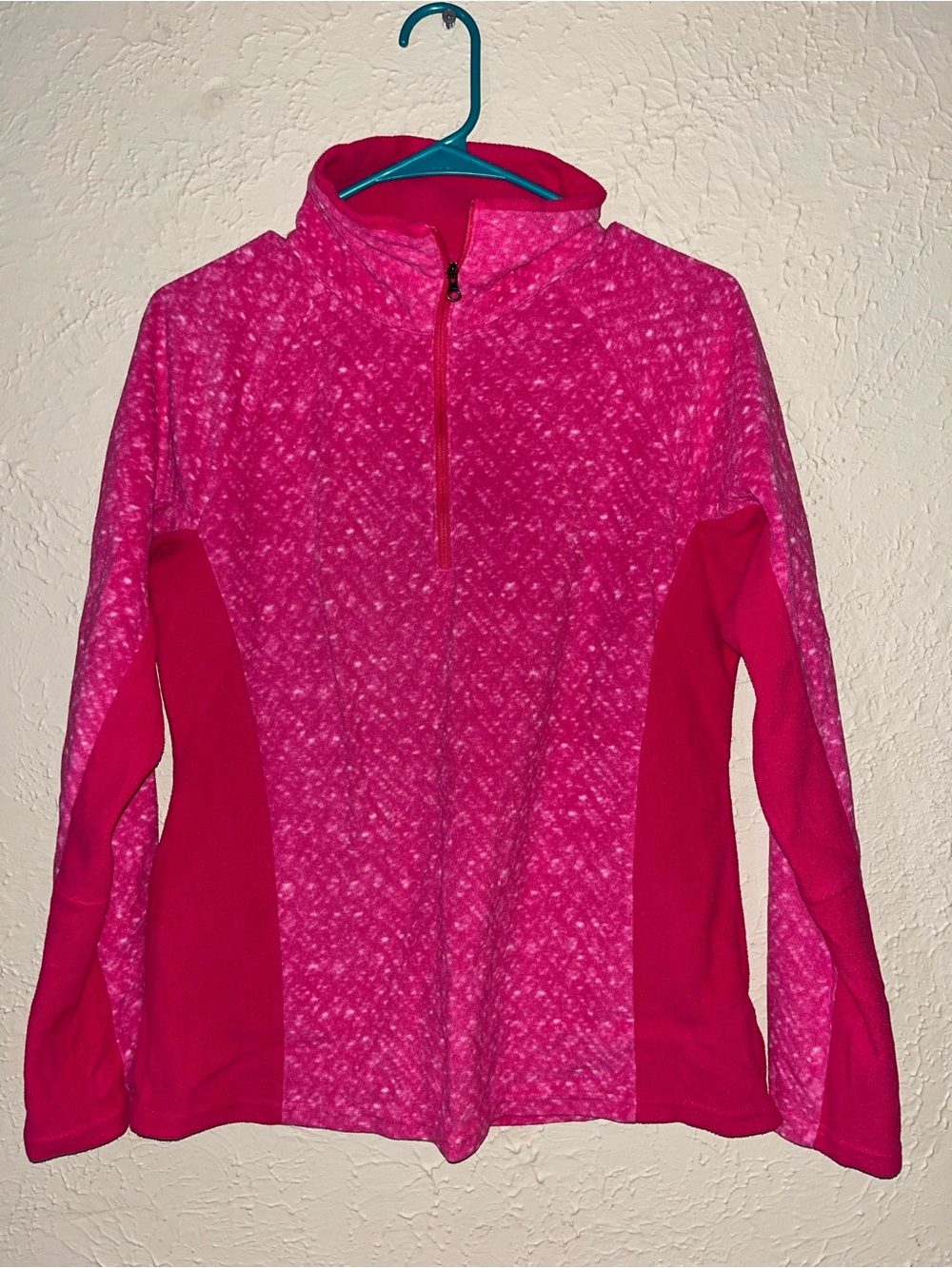 Women's Pink Fleece Half-Zip Jacket